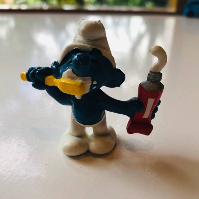 Toothpaste Smurf SCHLEIGH 1979 Hong Kong
