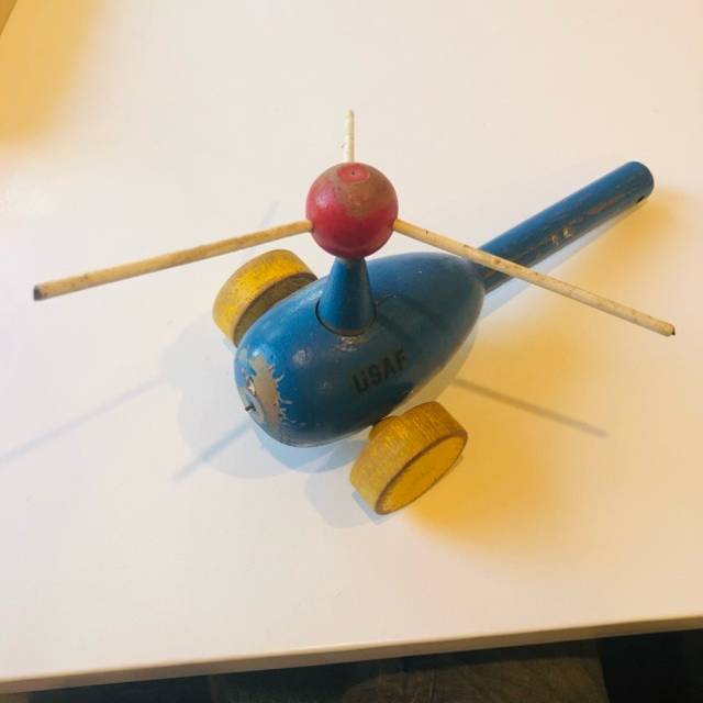 Wooden Helicopter Pull Along - NZ Made USAR