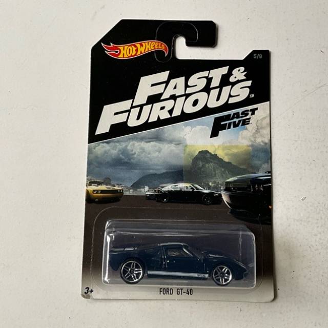 HW Ford GT-40 Black Fast and Furious No 5