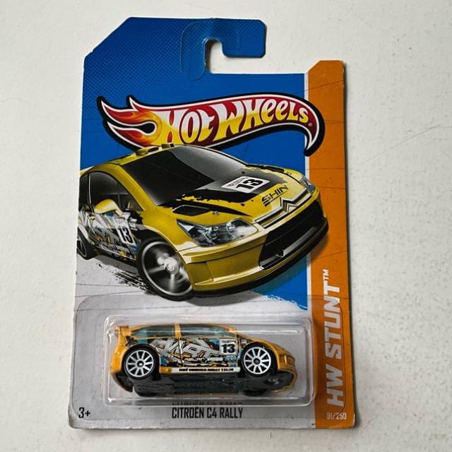 HW Citroen C4 Rally Yellow (13) HW STUNT No 91