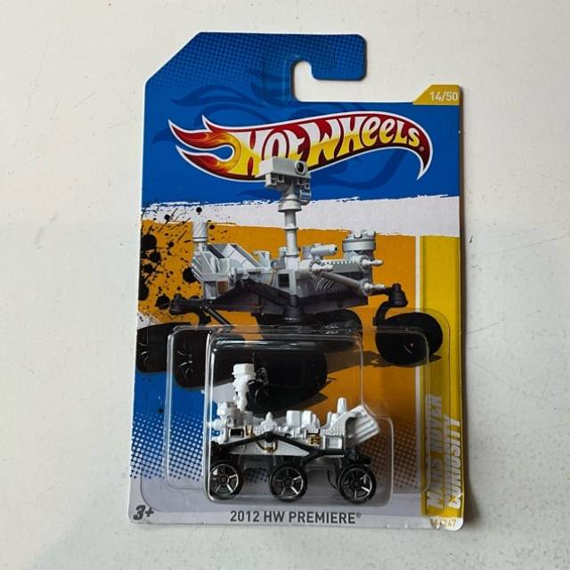 HW Mars Rover Curiosity White 2012 HW PREMIE...