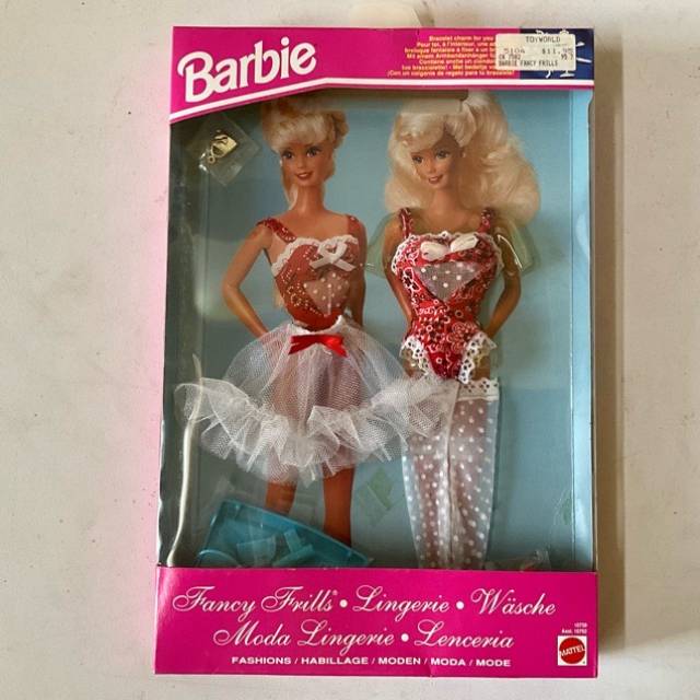 1993 Barbie Fancy Frills Lingerie Fashions C...