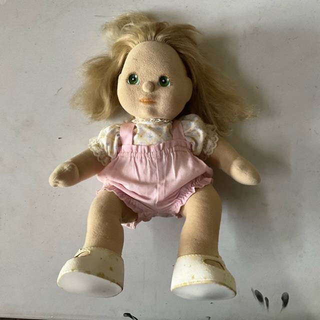 Mattel My Child Felt Girl Doll Blonde Hair A...