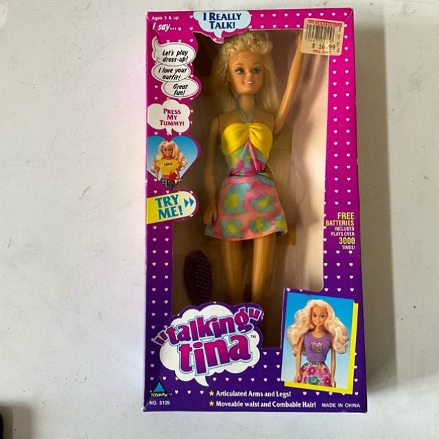 1992 Toymax Talking Tina dolls 29 cm fashion...