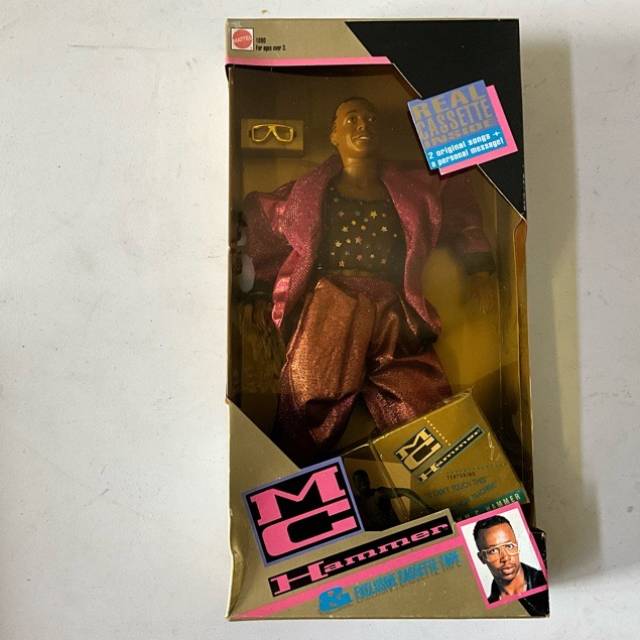 Mattel 1991 MC Hammer Doll With Cassette Tap...
