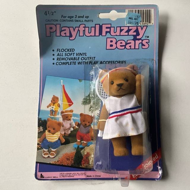 Playful Fuzzy Bears (Tennis Bear) PAM