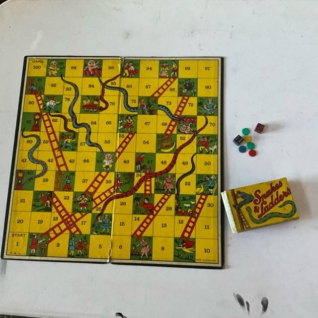 Antique Snakes and Ladders (Made in England...