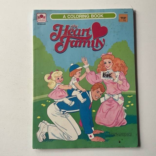 Golden Book - The Heart Family (A COLORING B...