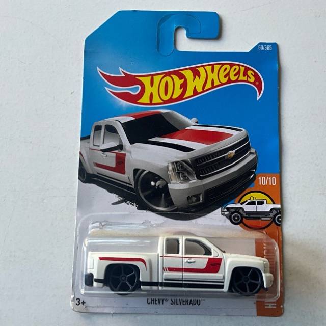 HW CHEVY SILVERADO White HW HOT TRUCKS No 60