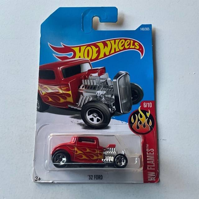 HW ‘32 FORD Red HW FLAMES No 146