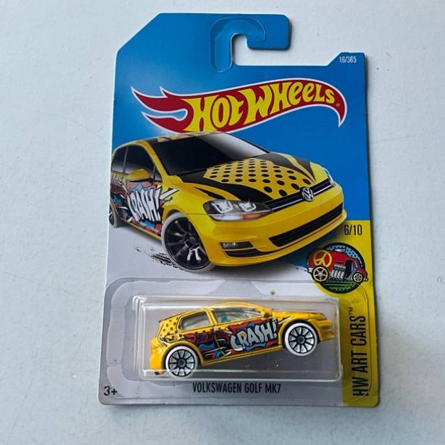 HW VOLKSWAGEN GOLF MK7 Yellow No 16