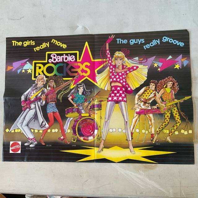 Barbie ROCKERS POSTER 1980s (62cm Length - 4...