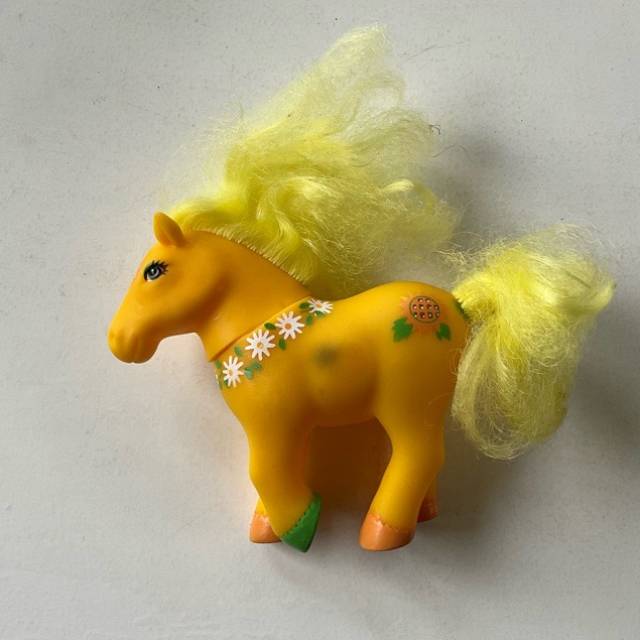Fakie Lanard 1985 Yellow Toy Pony Braided Ma...