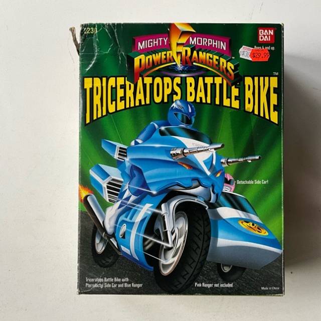 Power Rangers Triceratops Battle Bike Blue r...