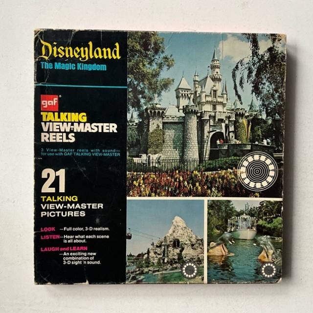 Disneyland Gaf Talking View Master reels Mag...