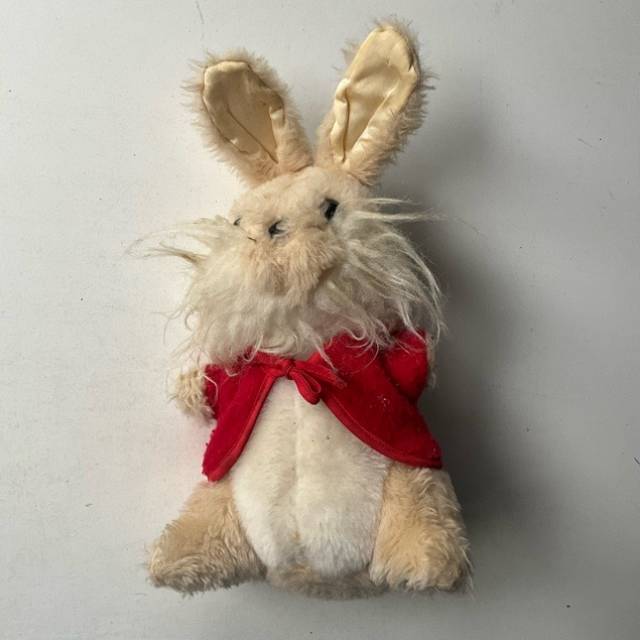 Plush Rabbit with Red Jacket (28cm Height)