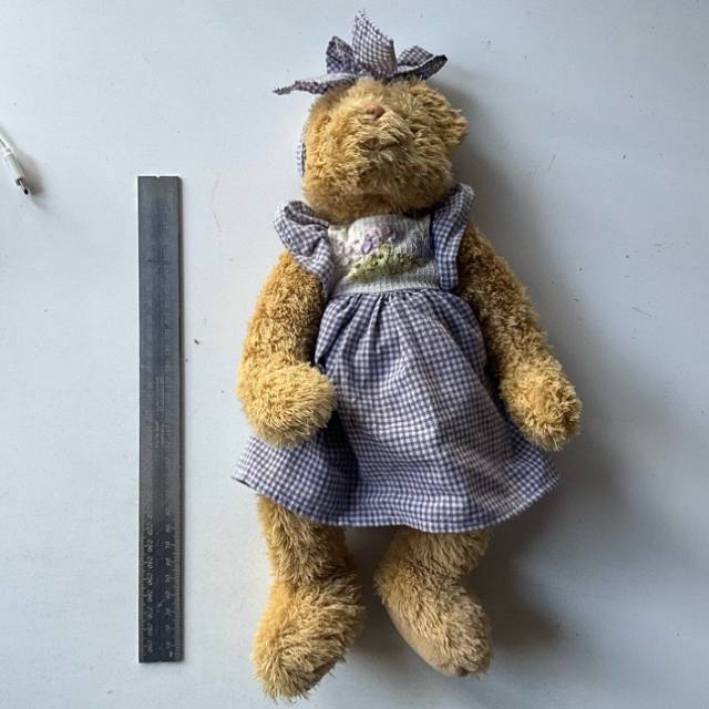 Designer Bear (Purple Dress with Bow) 36cm H...