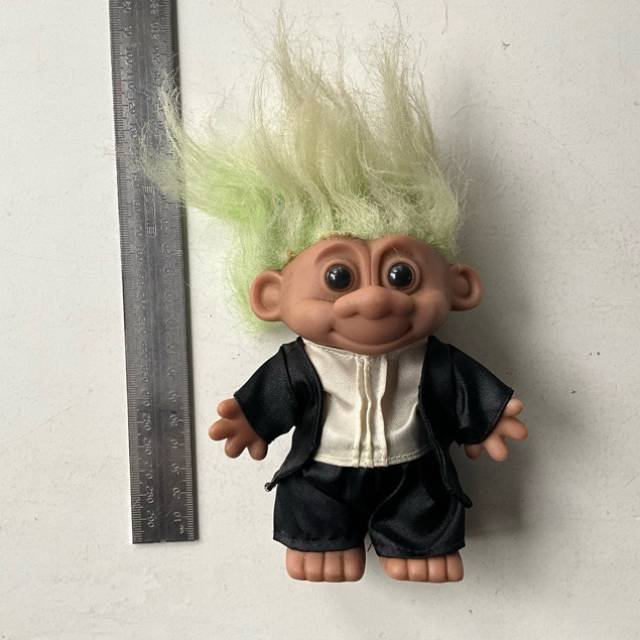 Troll GROOM with Green Hair (17cm Height)