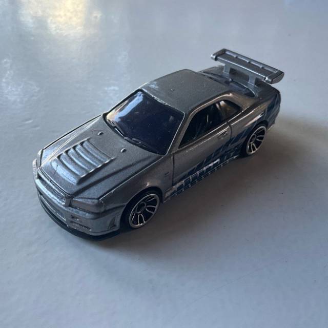 HL - Nissan Skyline R34 GT-R Silver - Rare F...