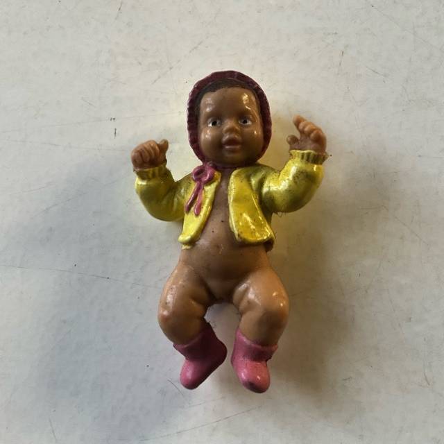 BULLY West Germany Mini Rubber Baby Girl Dol...