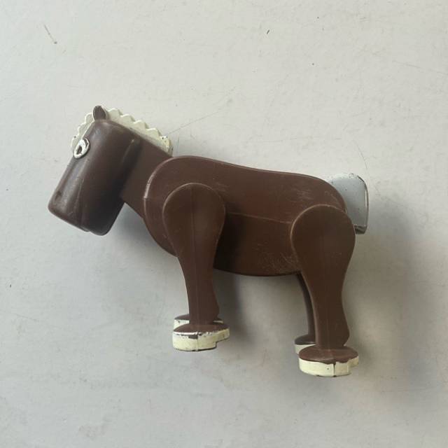 PlaySkool 1970s Brown Horse (9cm Length)