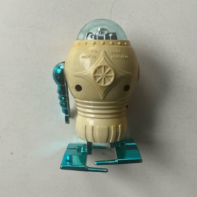 Space Robot Blue - Wind Up Plastic Toy Made...