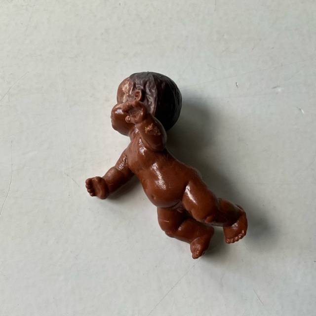1987 BULLY BROWN BABY CRAWLING - MADE IN GER...
