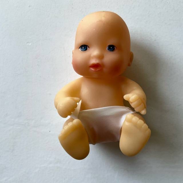 Small Rubber 1980s Baby Doll (8cm Height)