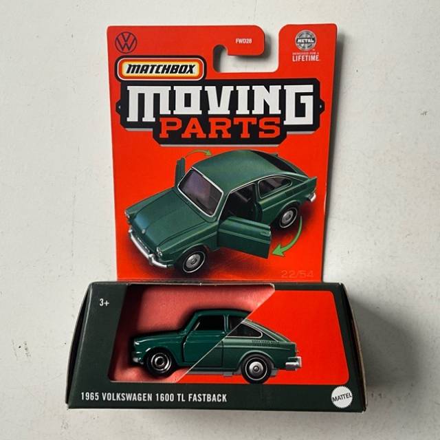 MB 1965 VOLKSWAGEN 1600 TL FASTBACK Green -...