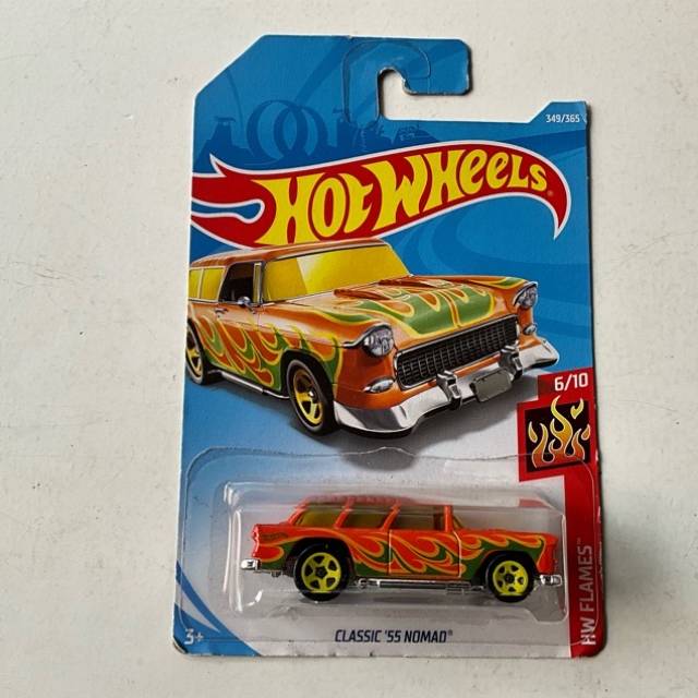HW CLASSIC ‘55 NOMAD Orange HW FLAMES No 349