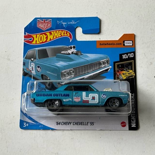 HW ‘64 CHEVY CHEVELLE SS Blue (OUTLAW) NIG...