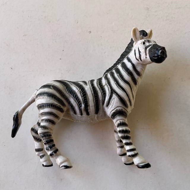 ZEBRA - Animal Figurine Resin 1994 (10cm Len...