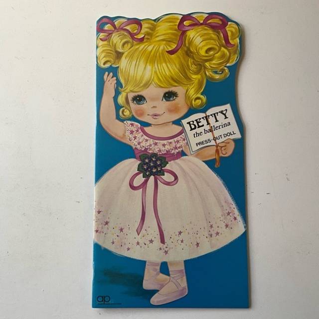 70s Mod Repro Betty the ballerina Big Eyes P...