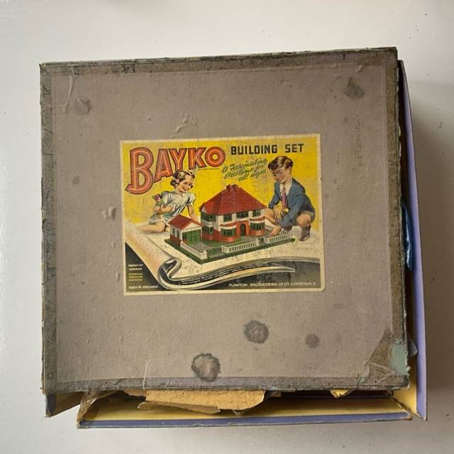 1950s VINTAGE BUILDING BLOCK SET BAYKO ENGLA...