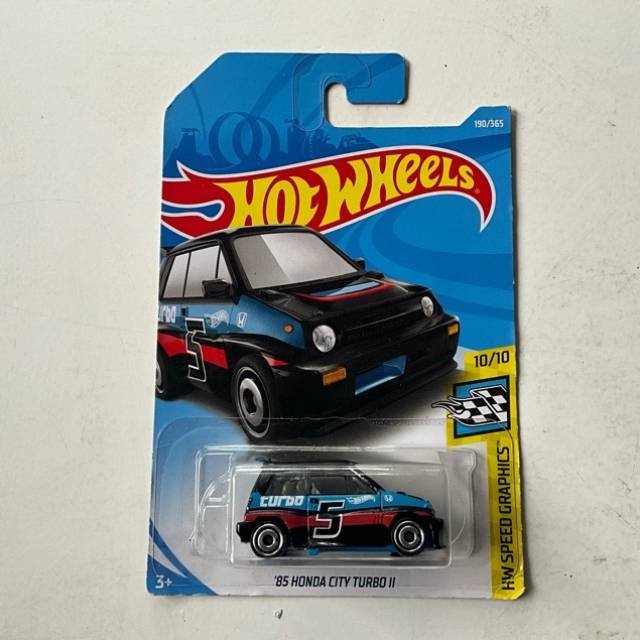 HW ‘85 HONDA CITY TURBO II Black (5) HW SP...