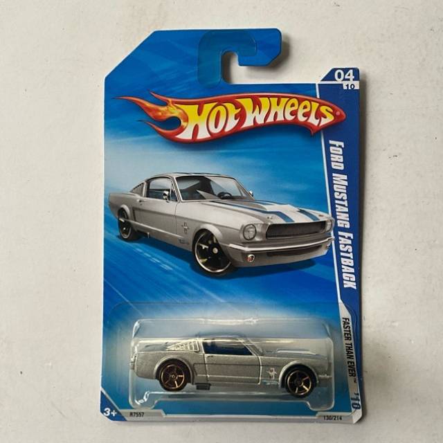 HW FORD MUSTANG FASTBACK Silver FASTER THAN...