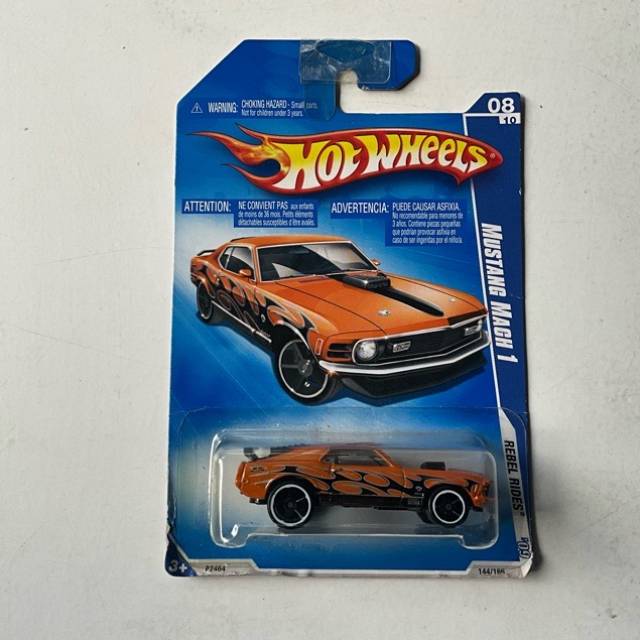 HW MUSTANG MACH 1 Orange REBEL RIDES No 144