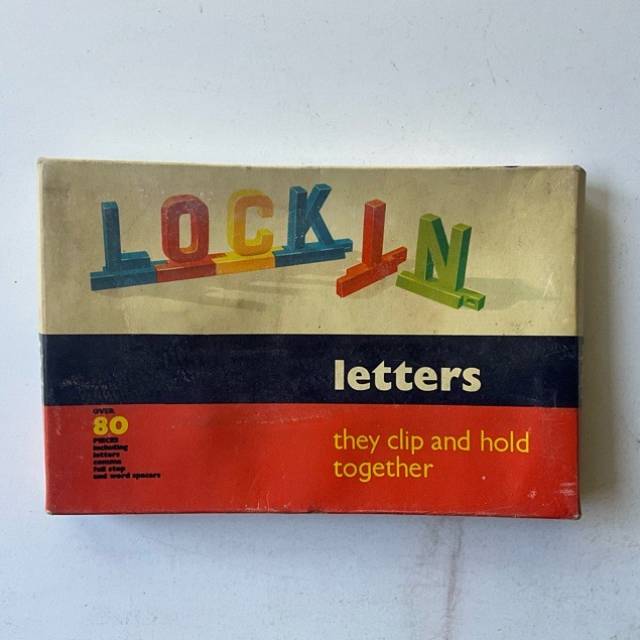 Vintage Multi-Coloured Lock in Letters and N...