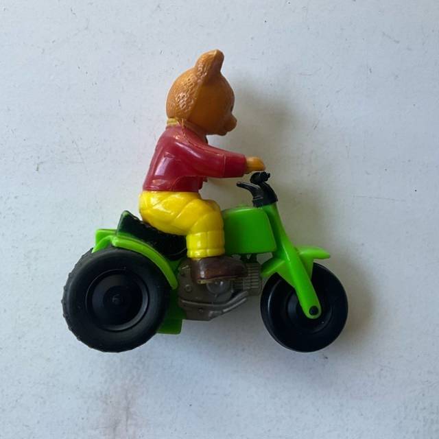 Marx Vintage Rupert Bear on 3 Wheel Blue Sco...