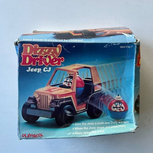 1983 JEEP CJ DIZZY DRIVER VINTAGE PLAYSKOOL...