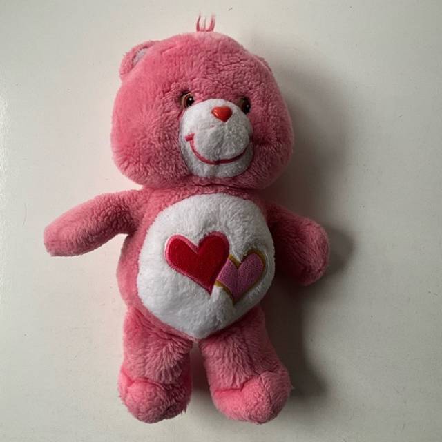 2002 Pink Love-A-Lot Plush Care Bear Stuffed...