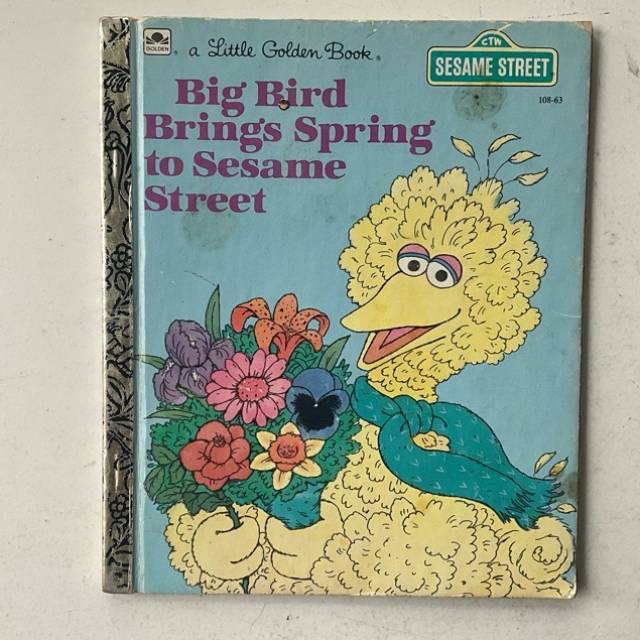 Golden Book Big Bird Brings Spring to Sesame...