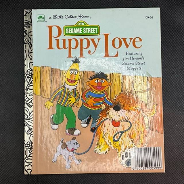 Golden Book Sesame Street Puppy Love 109-56...