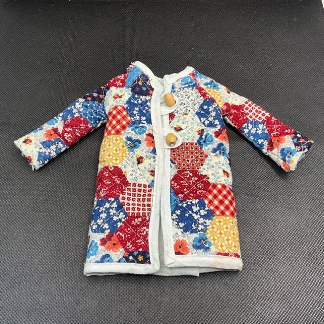 Barbie 1980s Patchwork Jacket with Wooden Bu...