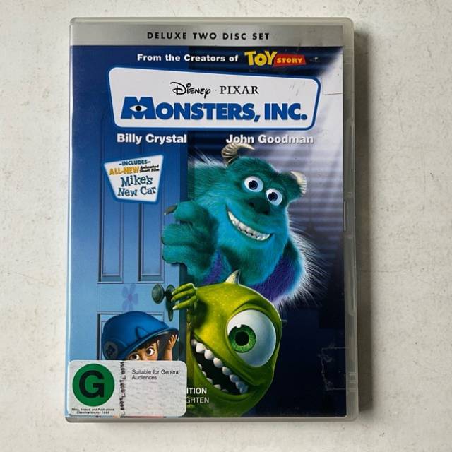 DVD MONSTERS INC Disney PIXAR DELUXE TWO DIS...
