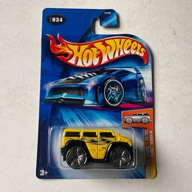 HW BLINGS HUMMER H2 Yellow 2004 FIRST EDITIO...