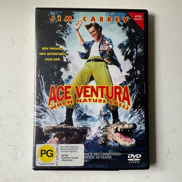 DVD ACE VENTURE WHEN NATURE CALLS 1995