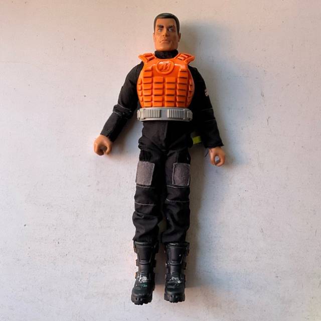 ACTION MAN Hasbro Black Jump suit with Motor...