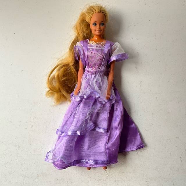 Barbie 1980s 1966 Body with Purple Dress