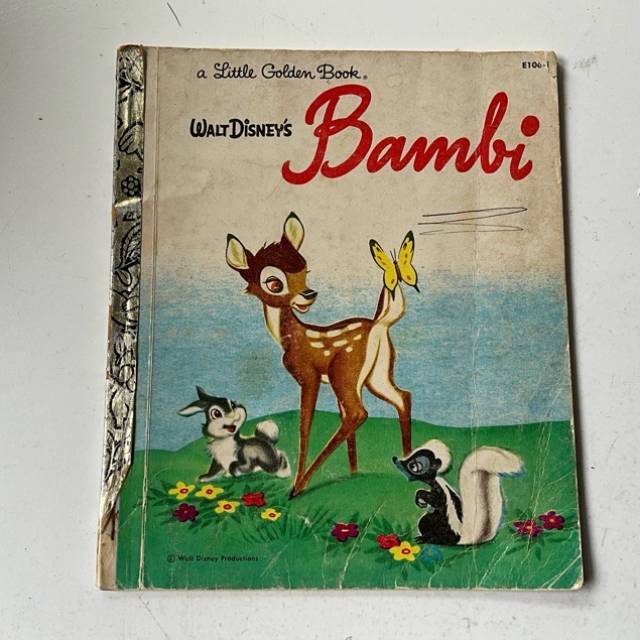 Golden Book Disney Bambi E 106 - 1